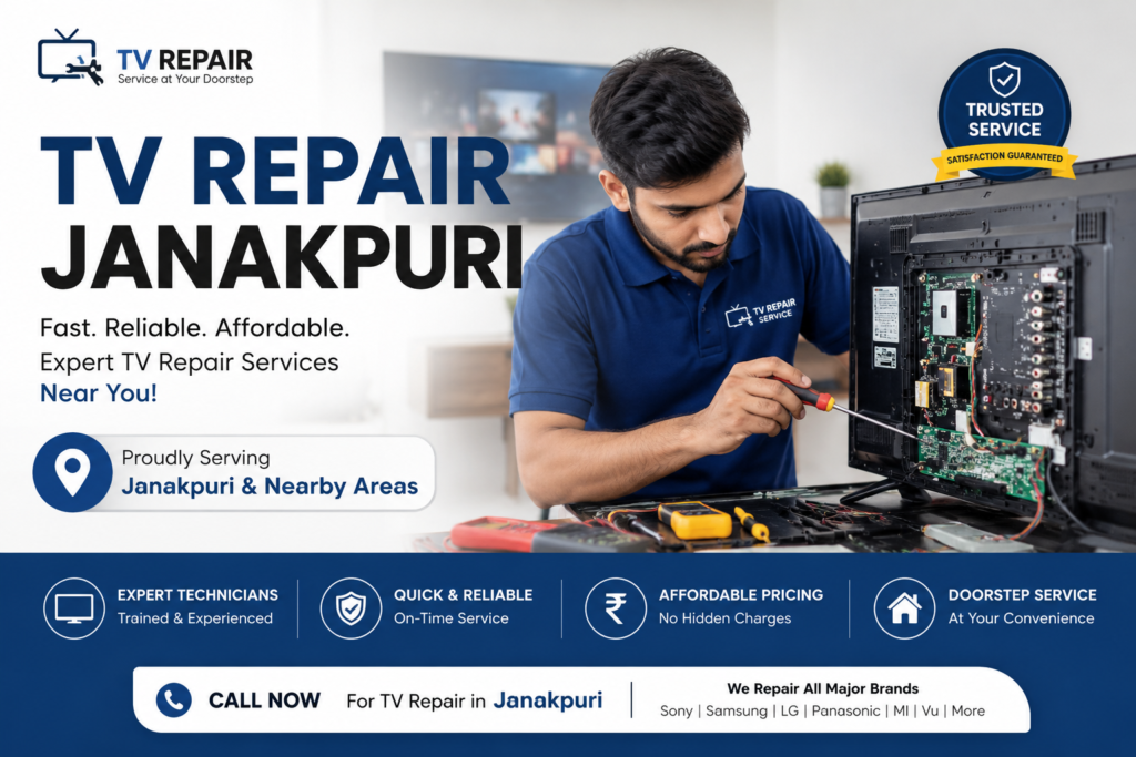 TV Repair Janakpuri for LED and Smart TV problems