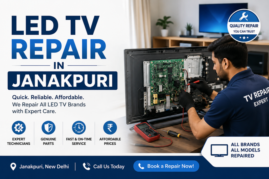 LED TV repair in Janakpuri by professional technicians