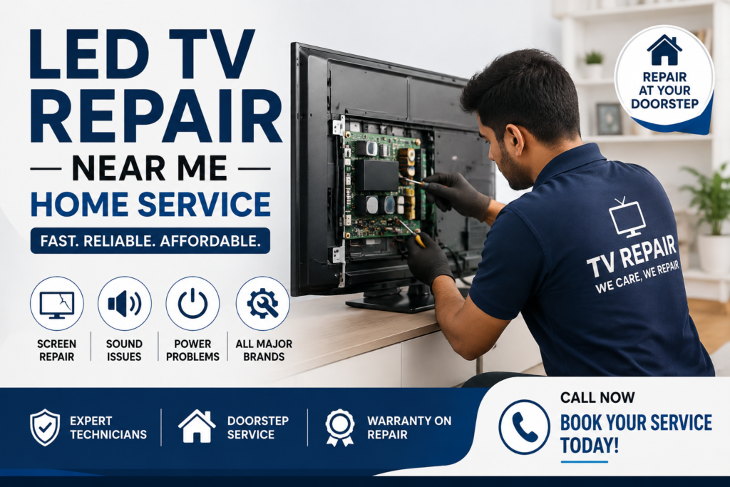 LED TV repair near me home service by professional TV technician